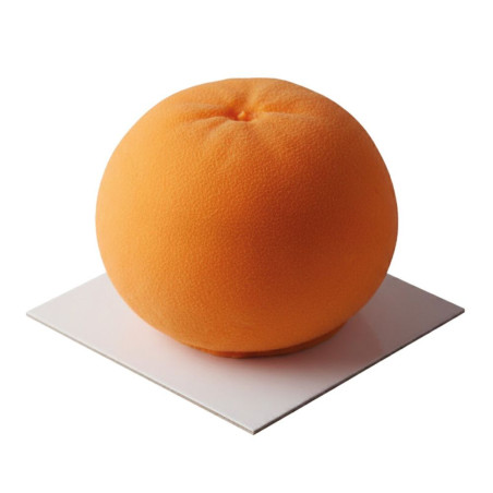 Entremet en forme de clémentine trompe l'œil