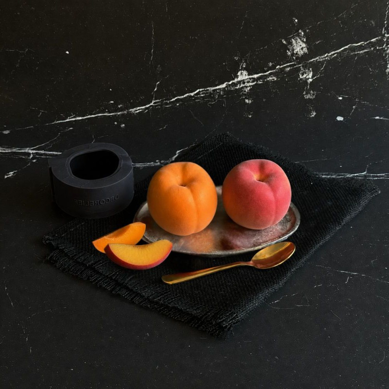 Peach & apricot illusion cake silicone 3D mold | ScrapCooking®