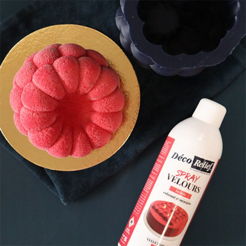 Trompe l'œil individuel Framboise et Spray velours rouge