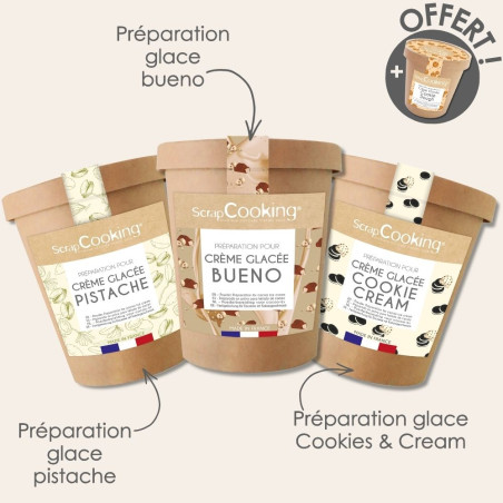 Pack pots de glaces gourmandes