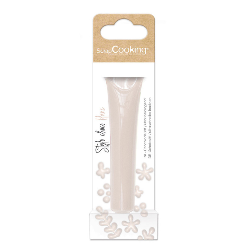 Stylo décoration blanc choco