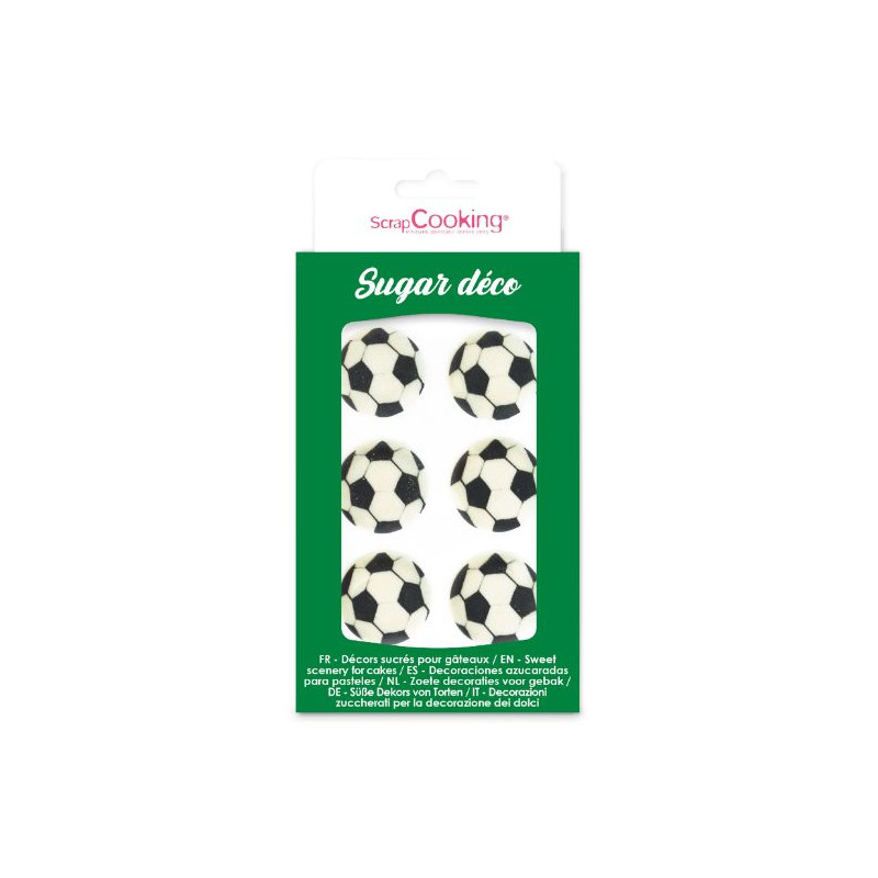 Décoration sucre ballon de foot