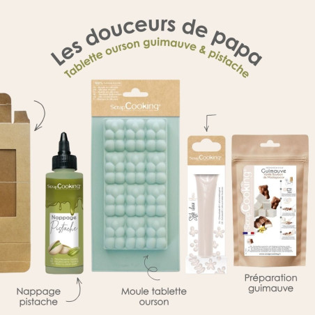 coffret cadeau gourmand fête des pères - Tablette pistache