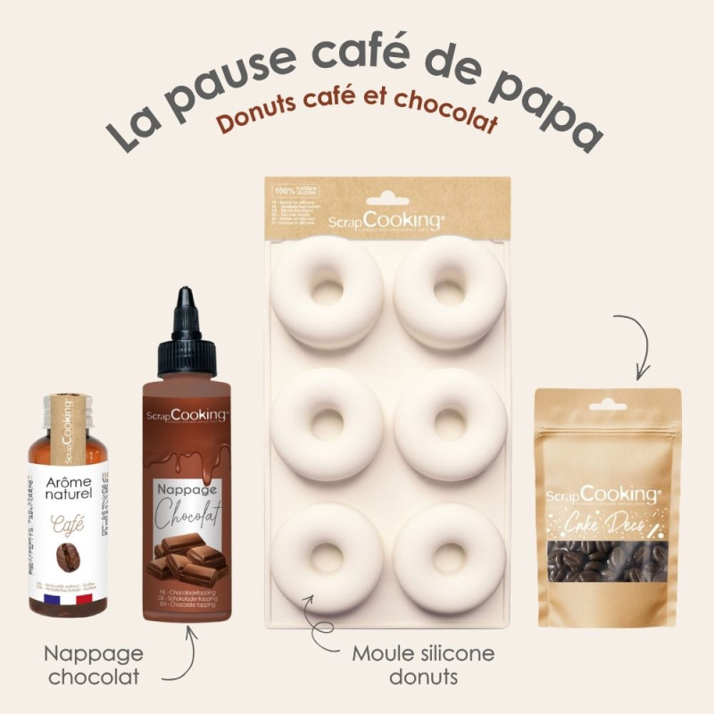 Coffret cadeau fête des pères - Donuts au café