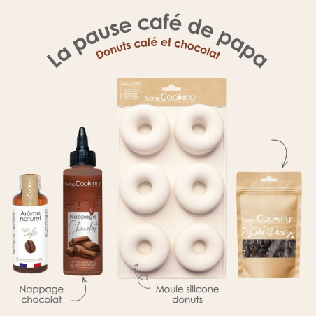 Coffret cadeau fête des pères - Donuts au café