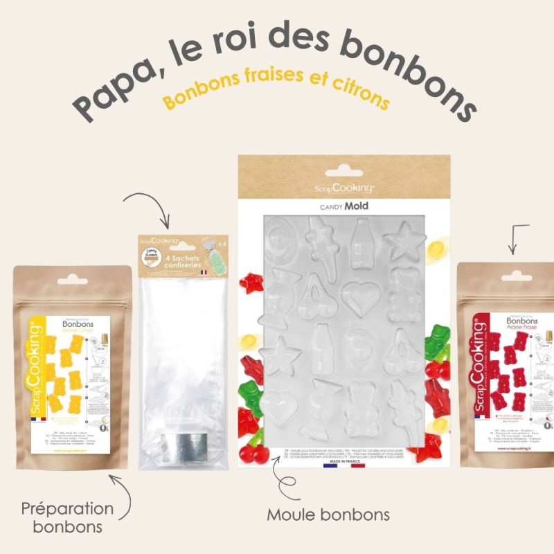 Coffret cadeau fête des pères - bonbons