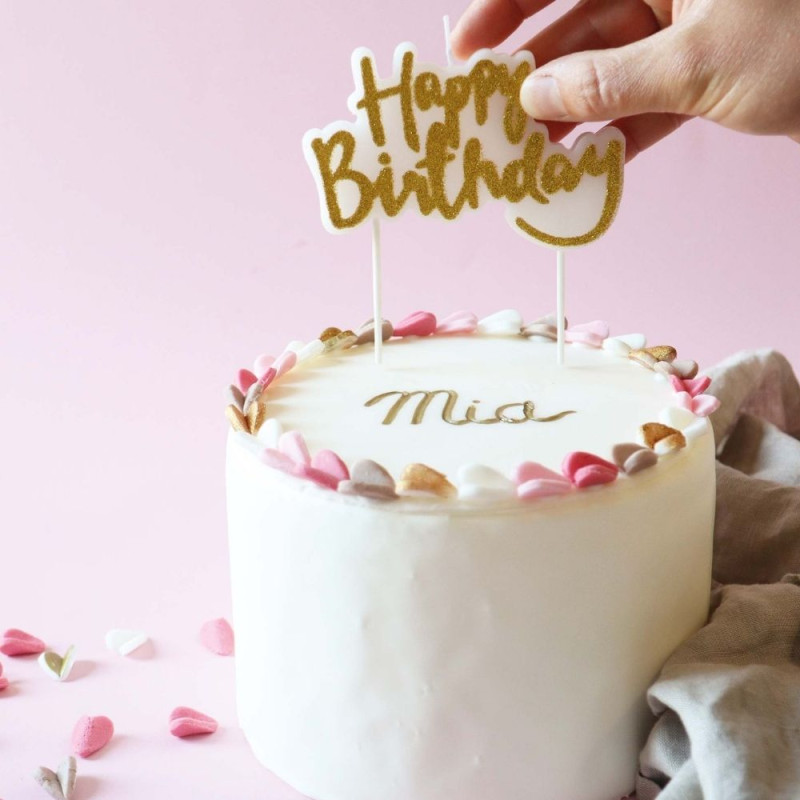 Bougie d'anniveraire XXL "Happy Birthday"