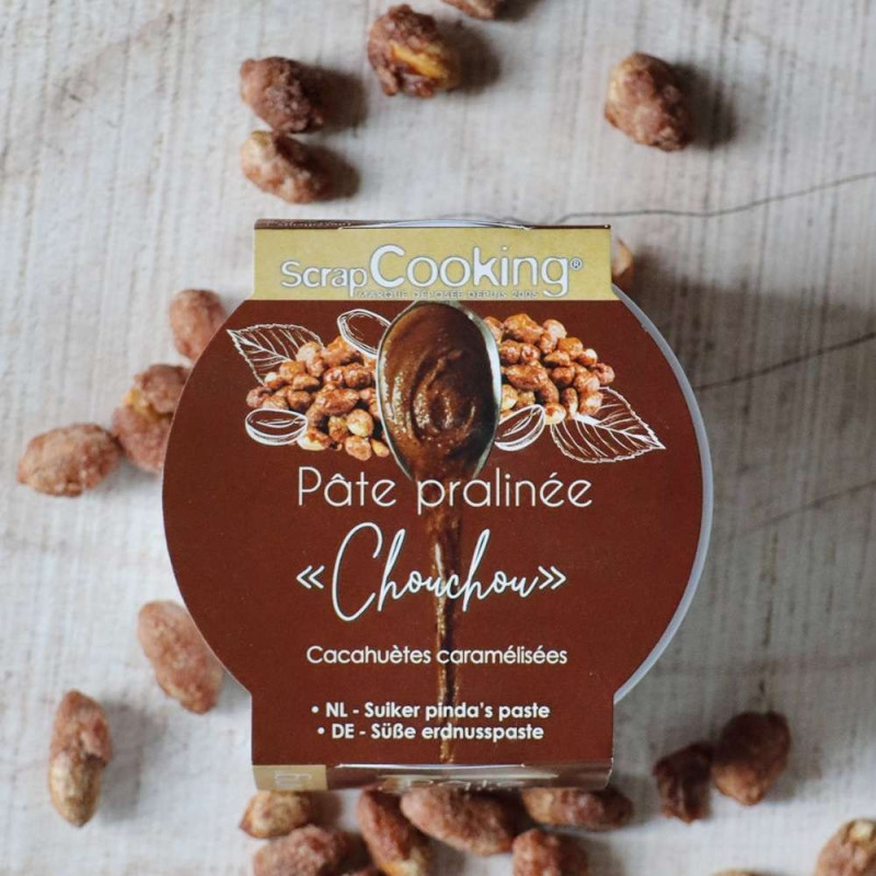 Caramelized peanut praline paste 200g | ScrapCooking®