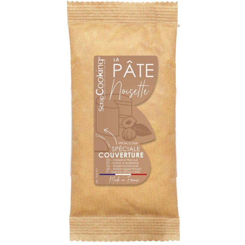 Pâte de modelage cake design - goût Noisette 400g - ScrapCooking