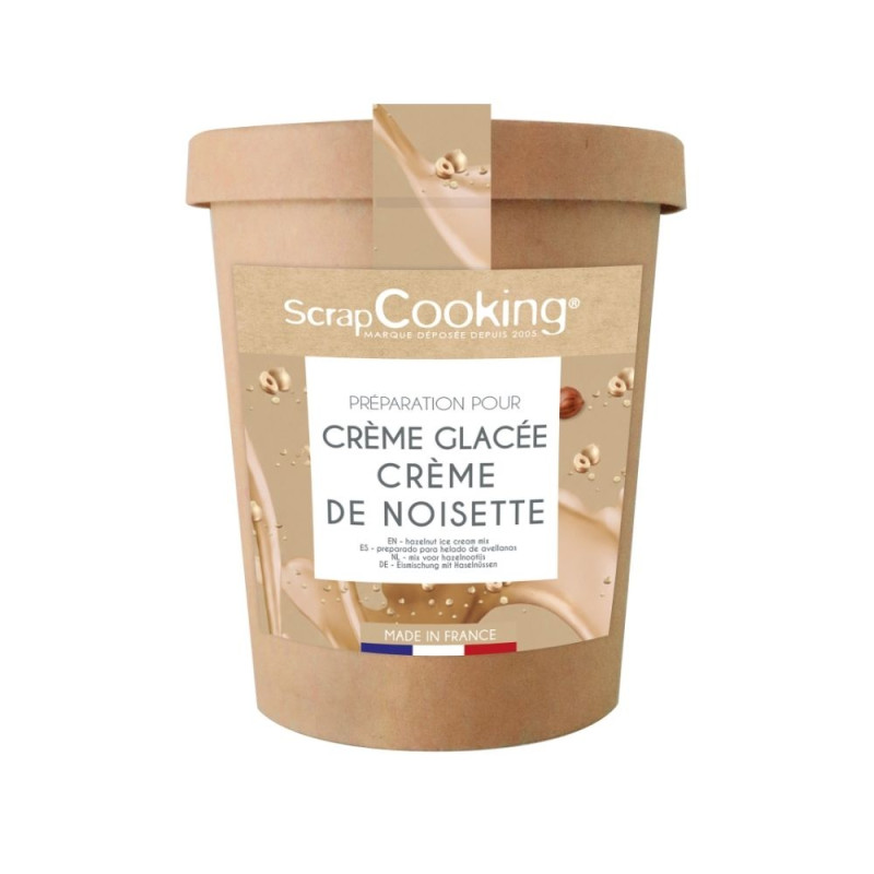 Pack préparation crème glacée vanille et pâte de noisette - ScrapCooking®