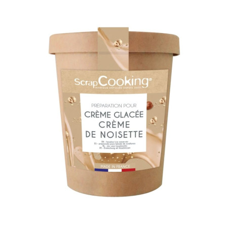 Vanilla ice cream and hazelnut paste mix pack - ScrapCooking®