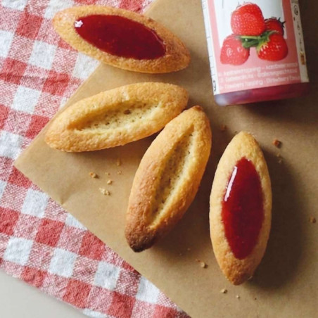 French barquettes (Soft jam tarts) cake mix | ScrapCooking®