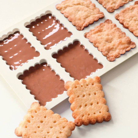 Biscuits Petits beurre plaque en chocolat ScrapCooking®