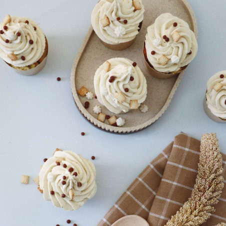 Ambiance cupcakes décors mini biscuits petit-beurre - ScrapCooking