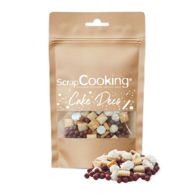 Sachet + décors mini biscuits petit-beurre gourmands - ScrapCooking