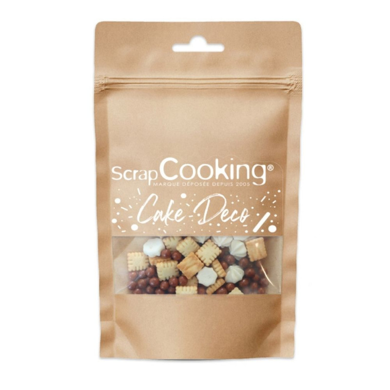 Décors mini biscuits petit-beurre gourmands - ScrapCooking
