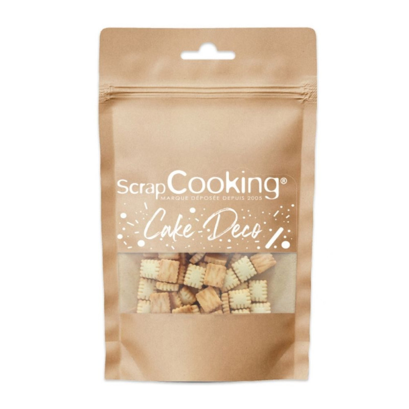Sachet décors mini biscuits petit-beurre nature - ScrapCooking