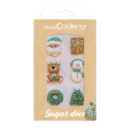 Plaque décors sucrés Noël au chalet - ScrapCooking