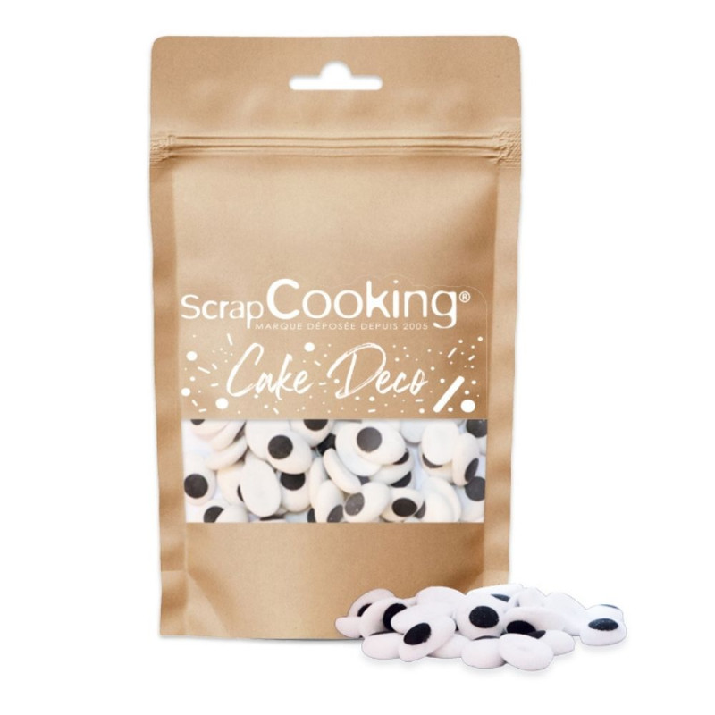 Sachet décors sucrés gros yeux - ScrapCooking®