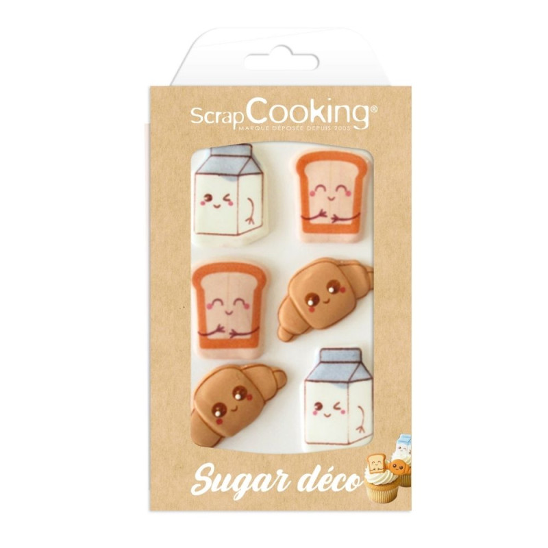 Kawaii Breakfast Sweets Decorating Plate - ScrapCooking
