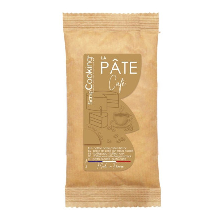 Coffee-flavoured modelling sugar paste pack - ScrapCooking