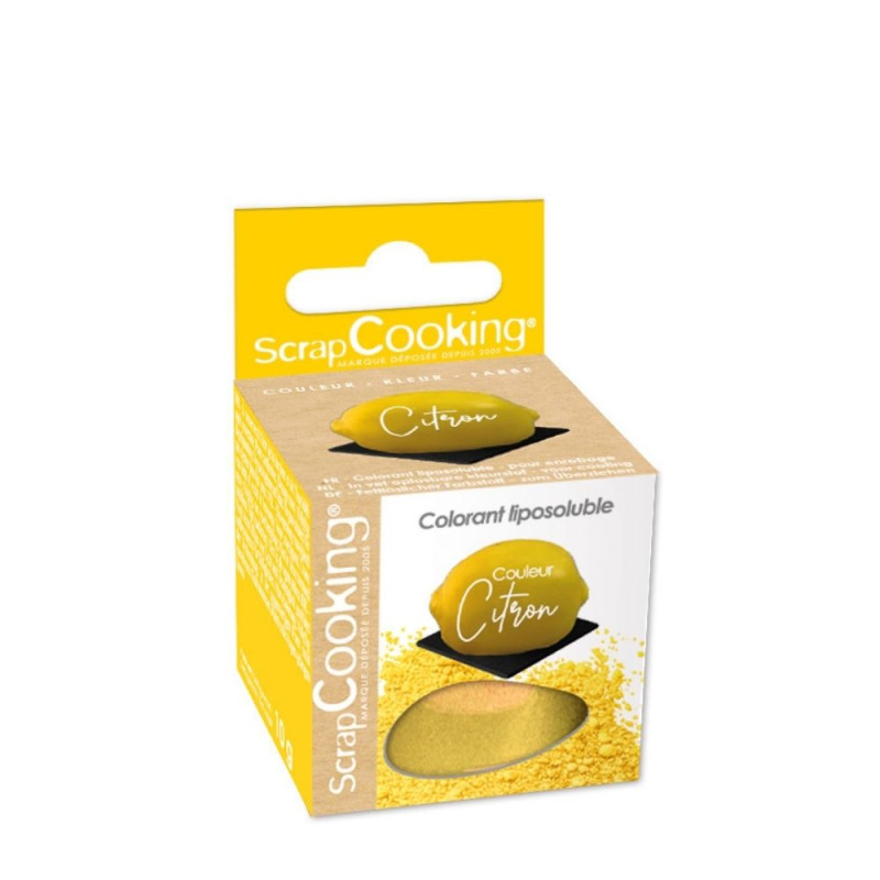 Colorant liposoluble poudre citron - ScrapCooking