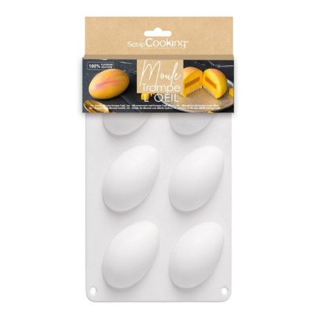 Pack moule silicone trompe-l’œil mangue - 6 empreintes - ScrapCooking