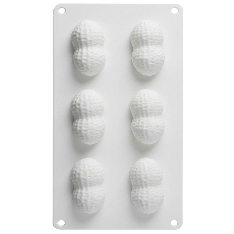 Peanut-themed trompe-l’œil baking tin (single) – 6 moulds – ScrapCooking