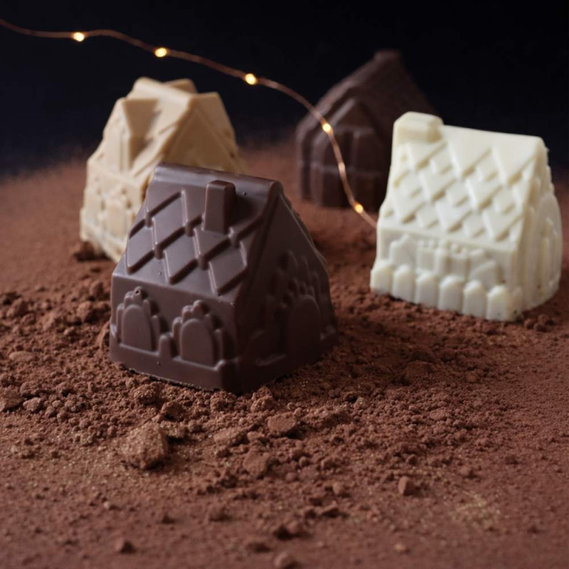 Ambiance chalets de Noël mulit chocolat  - ScrapCooking