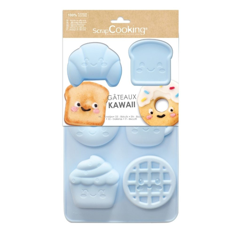 Kawaii Silicone Cake Mould Set – 6 shapes – ScrapCooking
