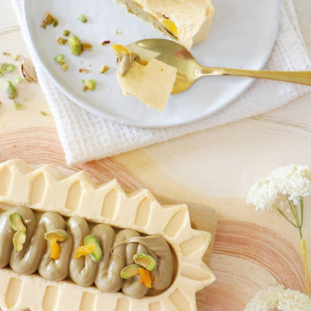 Ambiance: Apricot and Pistachio Marquise Dessert - ScrapCoooking