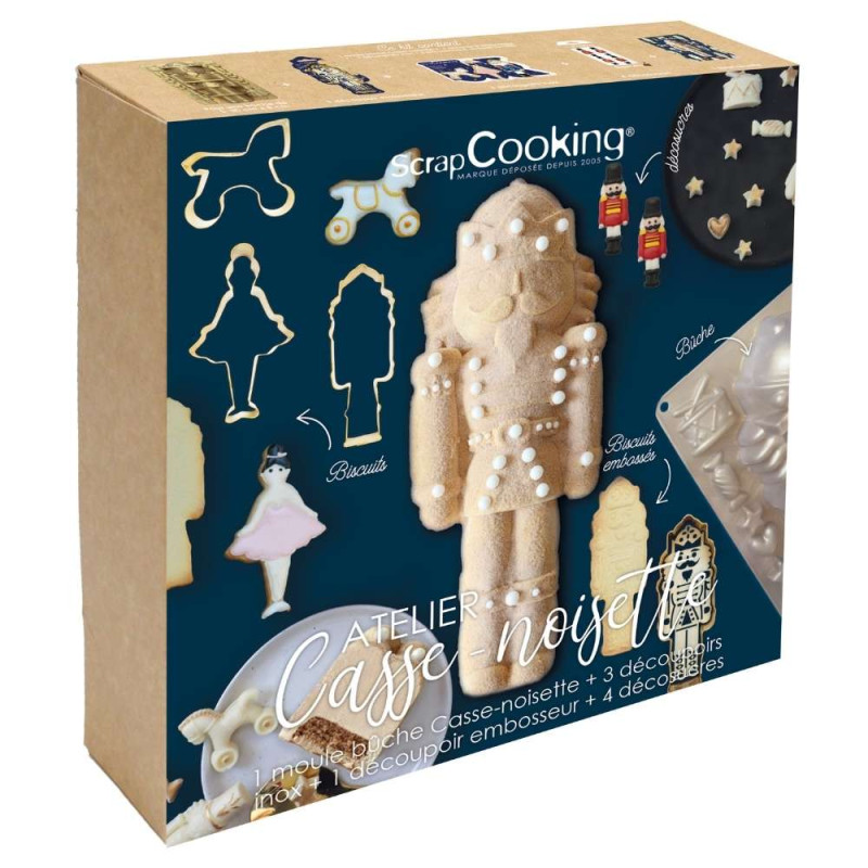 Pack coffret bûche de Noël Casse-Noisette