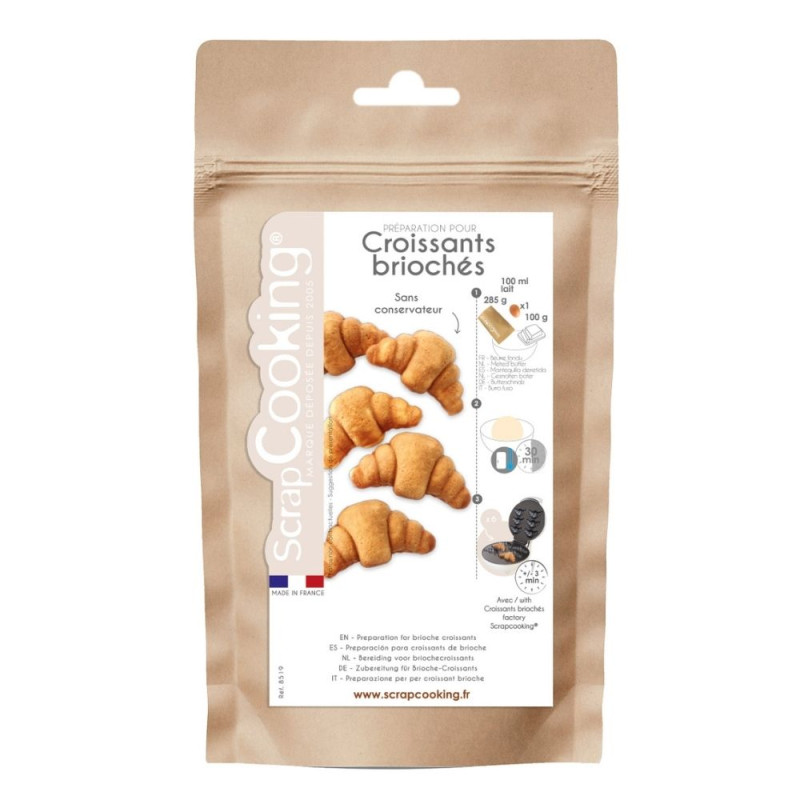 Sachet préparation en poudre pour croissants briochés - ScrapCooking®
