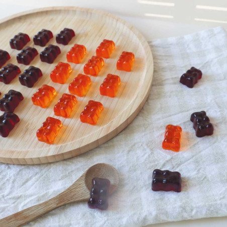 Blackberry and apricot teddy bear sweets theme - ScrapCooking®