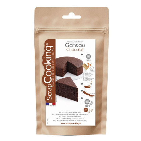 Sachet préparation en poudre pour gâteau chocolat moelleux - ScrapCooking®