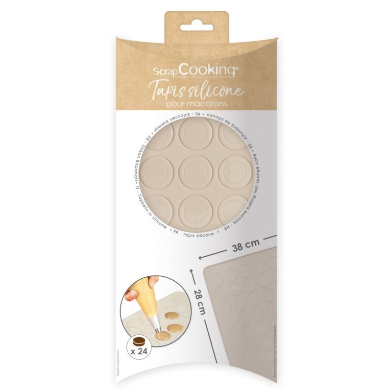 Silicone macaron mat pack only - ScrapCooking