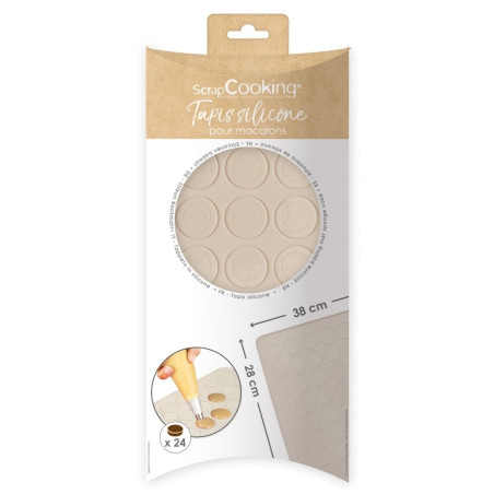 Silicone macaron mat pack only - ScrapCooking