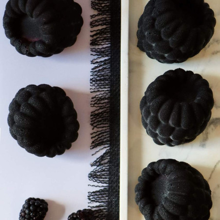 Entremets mûre avec trompe-l'œil framboise - ScrapCooking®