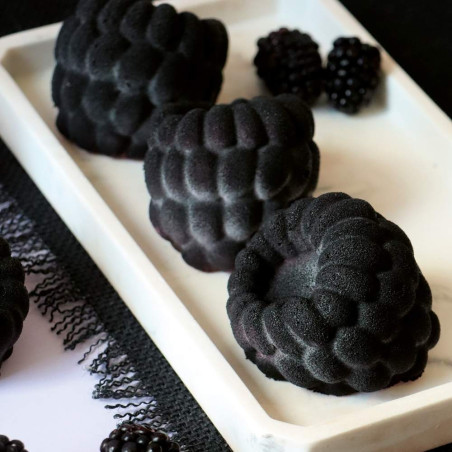 Entremets mûre avec trompe-l'œil framboise 1 - ScrapCooking®
