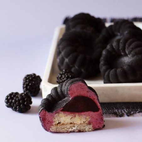 Mûre découpée avec trompe-l'œil framboise - ScrapCooking®