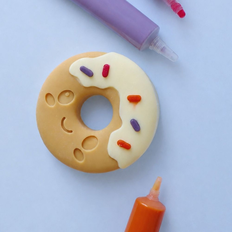 Dunut glace et coque choco blond - ScrapCooking®
