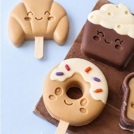 Ambiance croissant, donut et tartine glaces - ScrapCooking®