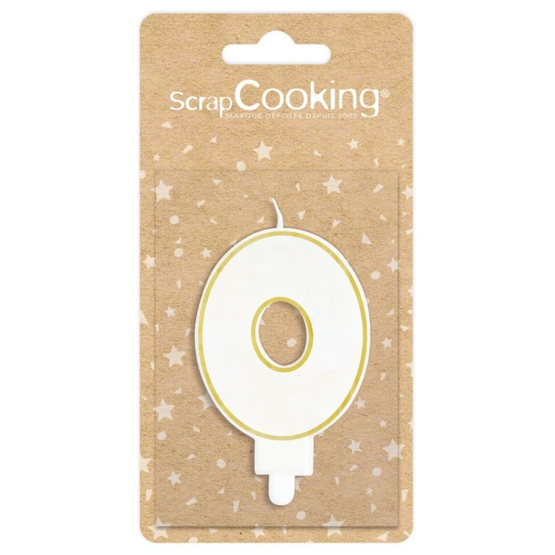 Pack bougie chiffre 0 - ScrapCooking®