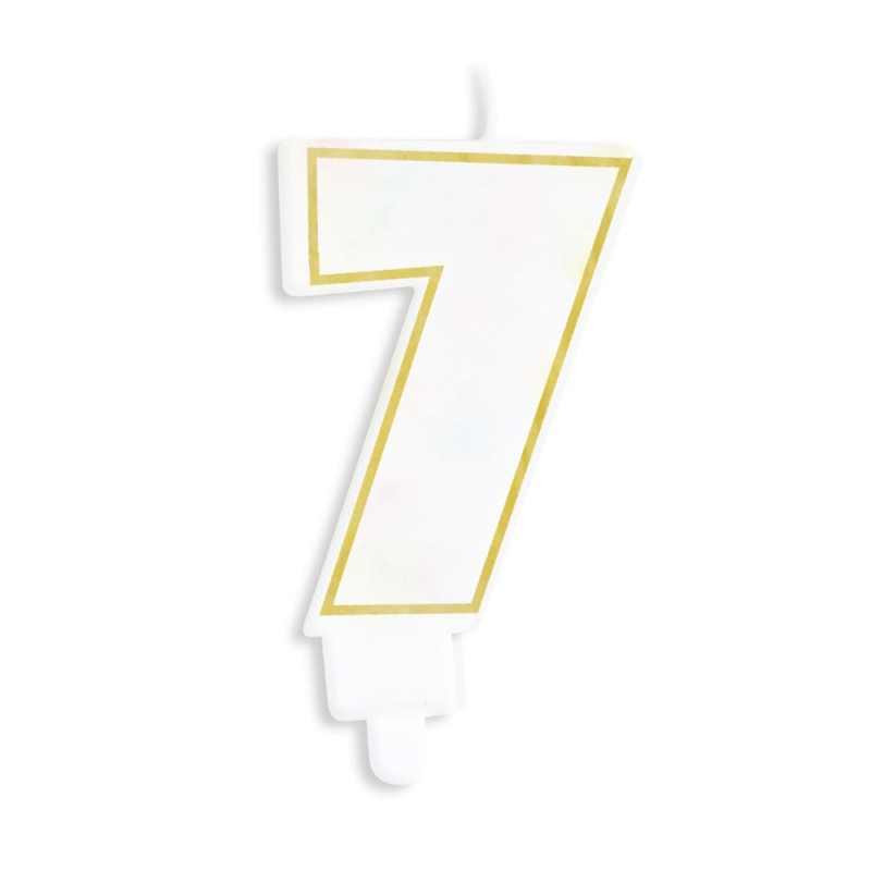 Bougie chiffre 7 seule - ScrapCooking®