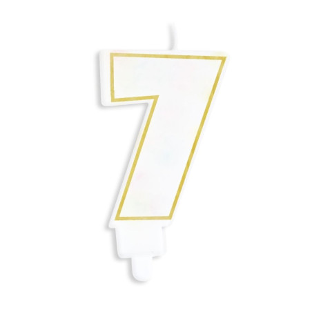 Bougie chiffre 7 seule - ScrapCooking®