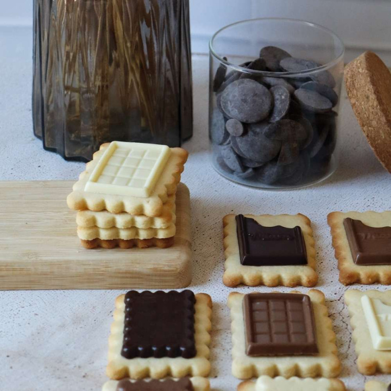 Ambiance biscuits school 3 chocolats - ScrapCooking®
