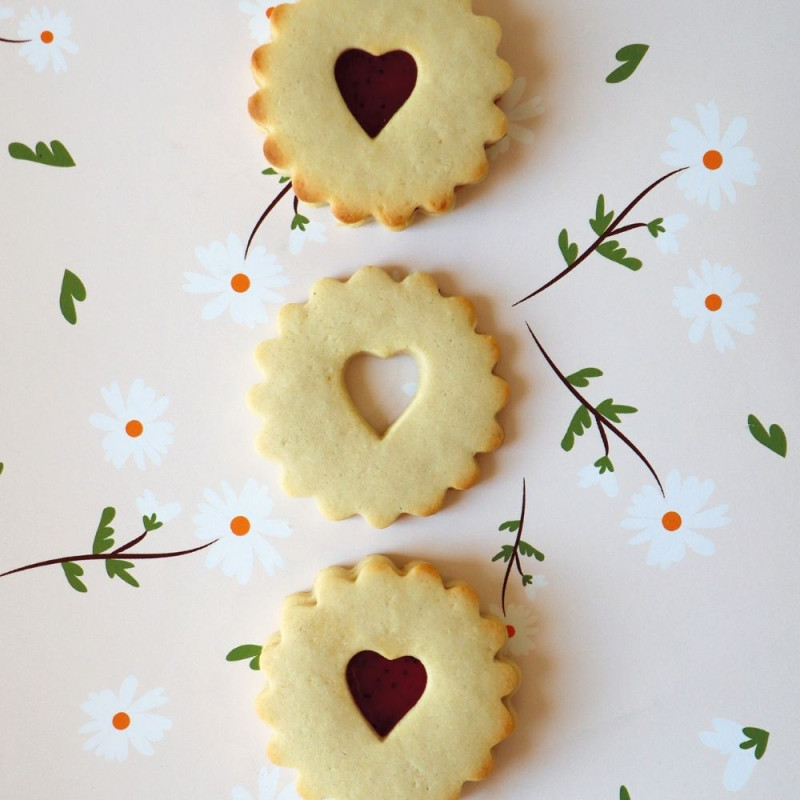 Heart-shaped biscuit trio set - ScrapCooking®