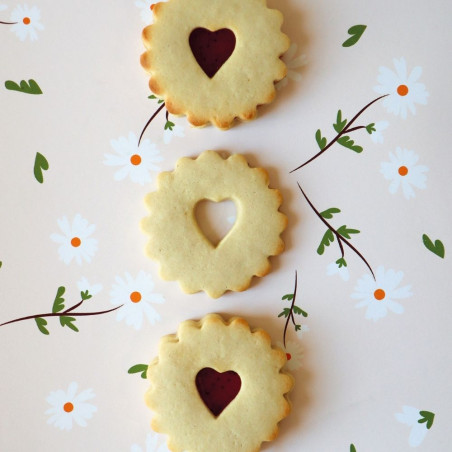 Heart-shaped biscuit trio set - ScrapCooking®