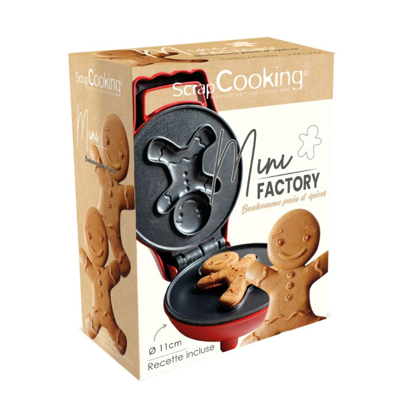 Mini gaufrier Gingerbread Man packaging - ScrapCooking