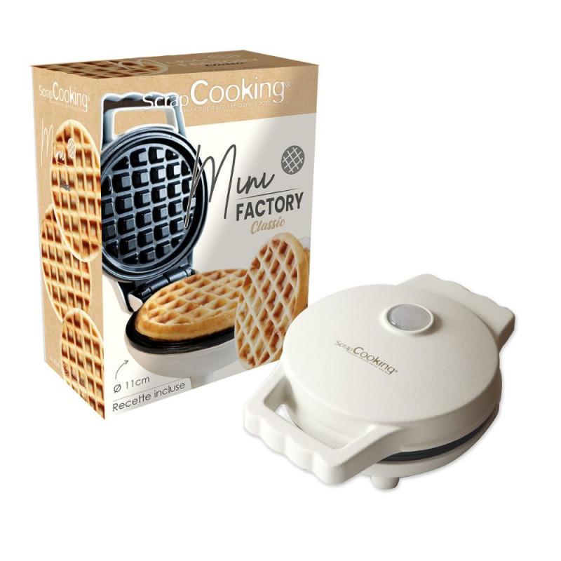Mini waffle factory Classique pack - ScrapCooking